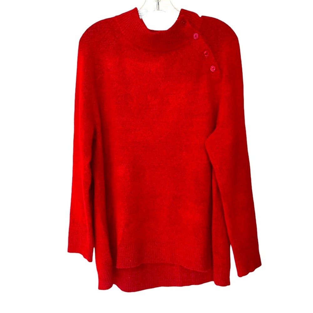 Talbots Red Mock Neck. Size XL.